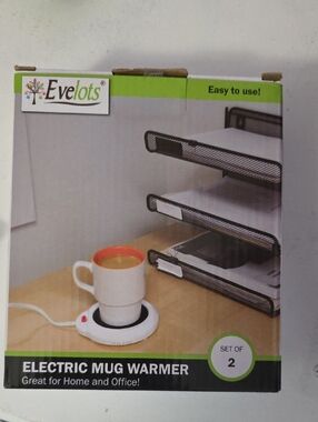 White Electric Mug Warmer (Set of 2)